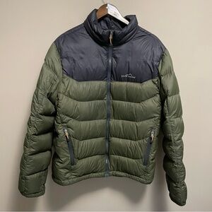 Eddie Bauer System Component 365 800 Goose Down Fill Puffer Jacket Men’s Large